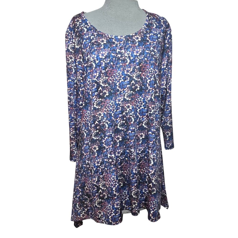 Multi Color Tunic Top Size 1X